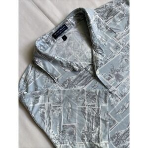 Peter‎ Millar Crown Crafted Golf Polo Large Hawaiian Print Hula Girl Erin Hills